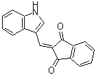 CAS 登录号：31060-64-7， 2-(1H-吲哚-3-基亚甲基)-1H-茚-1,3(2H)-二酮