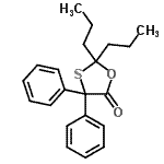 CAS#: 31061-73-1, 4,4-Diphenyl-2,2-Dipropyl-1,3-Oxathiolan-5-One