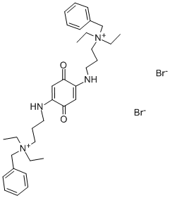 CAS#: 311-09-1, 2,5-Bis(3-diethylaminopropylamino)benzoquinone bis(benzyl chloride)