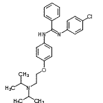 CAS#: 31118-17-9, N'-(4-Chlorophenyl)-N-{4-[2-(Diisopropylamino)Ethoxy]Phenyl}Benzenecarboximidamide