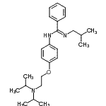 CAS 登录号：31118-48-6， N'-{4-[2-(二异丙基氨基)乙氧基]苯基}-N-异丁基苯甲脒