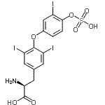 CAS#: 31135-55-4, 3,5-Diiodo-O-[3-Iodo-4-(Sulfooxy)Phenyl]-L-Tyrosine