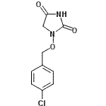 CAS 登录号：31142-90-2， 1-[(4-氯苄基)氧基]-2,4-咪唑烷二酮