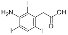 CAS 登录号：3119-17-3， 2-(3-氨基-2,4,6-三碘苯基)乙酸