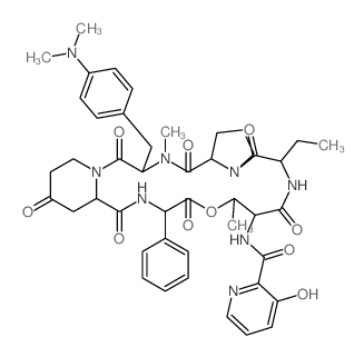 CAS 登录号：3131-03-1， 4-[4-(二甲基氨基)-N-甲基-L-苯丙氨酸]维吉霉素S1