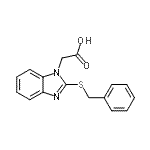 CAS 登录号：313240-26-5， [2-(苄基硫基)-1H-苯并咪唑-1-基]乙酸