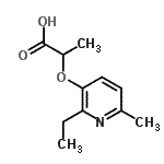 CAS#: 313370-20-6, 2-[(2-Ethyl-6-Methyl-3-Pyridinyl)Oxy]Propanoic Acid