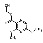 CAS 登录号：31338-86-0， 乙基3,5-二(甲硫基)-1,2,4-三嗪-6-羧酸酯
