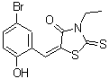 CAS#: 313470-10-9, (5E)-5-(5-Bromo-2-Hydroxybenzylidene)-3-Ethyl-2-Thioxo-1,3-Thiazolidin-4-One