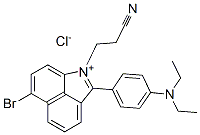 CAS#: 31352-16-6, 6-Bromo-1-(2-Cyanoethyl)-2-[4-(Diethylamino)Phenyl]Benz[cd]Indolium Chloride