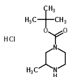 CAS#: 313657-42-0, 2-Methyl-2-Propanyl 3-Methyl-1-Piperazinecarboxylate Hydrochloride (1:1)