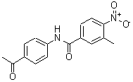 CAS 登录号：313960-81-5， N-(4-乙酰基苯基)-3-甲基-4-硝基苯甲酰胺