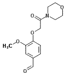 CAS#: 31438-76-3, 3-Methoxy-4-[2-(4-Morpholinyl)-2-Oxoethoxy]Benzaldehyde