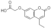 CAS 登录号：314742-22-8， [(4-乙基-2-氧代-2H-苯并吡喃-7-基)氧基]乙酸