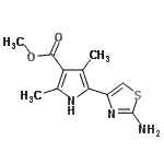 CAS#: 315694-33-8, Methyl 5-(2-Amino-1,3-Thiazol-4-Yl)-2,4-Dimethyl-1H-Pyrrole-3-Carboxylate
