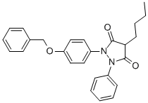 CAS#: 31603-00-6, 4-Butyl-1-Phenyl-2-[4-(Phenylmethoxy)Phenyl]Pyrazolidine-3,5-Dione