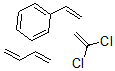 CAS#: 31669-55-3, Styrene, 1,3-butadiene, vinylidene chloride polymer