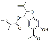 CAS#: 31685-99-1, (5-Acetyl-6-Hydroxy-2-Prop-1-En-2-Yl-2,3-Dihydro-1-Benzofuran-3-Yl) (E)-2-Methylbut-2-Enoate
