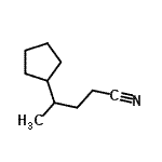 CAS#: 317807-28-6, 4-Cyclopentylpentanenitrile