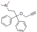 CAS 登录号:31828-74-7, N,N-二甲基-3,3-二(苯基)-3-丙-2-炔氧基丙-1-胺