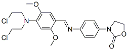 CAS#: 31847-13-9, 3-[4-[[4-[Bis(2-Chloroethyl)Amino]-2,5-Dimethoxyphenyl]Methylideneamino]Phenyl]-1,3-Oxazolidin-2-One