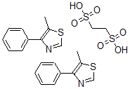 CAS#: 31892-68-9, 5-Methyl-4-phenylthiazole 1,2-ethanedisulfonate (2:1)