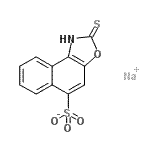 CAS 登录号：32022-96-1， 钠2-硫代-1,2-二氢萘并[1,2-d][1,3]恶唑-5-磺酸酯