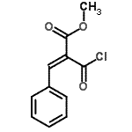 CAS 登录号：32046-42-7， 甲基(2Z)-2-(氯甲酰基)-3-苯基丙烯酸酯