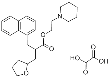 CAS#: 3209-95-8, alpha-(1-Naphthylmethyl)tetrahydro-2-furanpropionic acid 2-piperidinoethyl ester oxalate