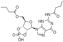 CAS#: 32266-35-6, [(1R,2R,4R,5R)-2-[2-(Butanoylamino)-6-Oxo-3H-Purin-9-Yl]-7-Hydroxy-7-Oxo-3,6,8-Trioxa-7-Phosphabicyclo[3.3.0]Octan-4-Yl]Methyl Butanoate