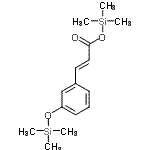 CAS 登录号：32342-01-1， 三甲基硅烷基(2E)-3-{3-[(三甲基硅烷基)氧基]苯基}丙烯酸酯