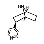 CAS 登录号：324575-73-7， (1R,2R,4S)-2-(4-哒嗪基)-7-氮杂双环[2.2.1]庚烷