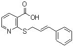 CAS#: 324779-96-6, 2-{[(2E)-3-Phenyl-2-Propen-1-Yl]Sulfanyl}Nicotinic Acid