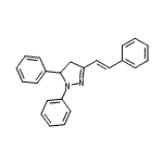 CAS#: 325150-61-6, 1,5-Diphenyl-3-[(E)-2-Phenylvinyl]-4,5-Dihydro-1H-Pyrazole
