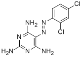 CAS 登录号：32524-37-1， 5-(2,4-二氯苯基)偶氮嘧啶-2,4,6-三胺