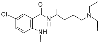 CAS#: 32615-77-3, 5-Chloro-N-(5-Diethylaminopentan-2-Yl)-2-Methylaminobenzamide