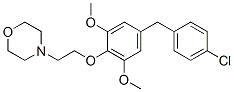 CAS#: 32650-72-9, 4-[2-[4-[(4-Chlorophenyl)Methyl]-2,6-Dimethoxyphenoxy]Ethyl]Morpholine