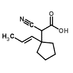 CAS#: 327050-06-6, Cyano{1-[(1E)-1-Propen-1-Yl]Cyclopentyl}Acetic Acid