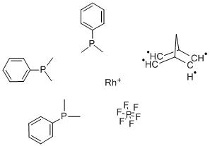 CAS 登录号：32761-50-5， [三(二甲基苯基膦)](2,5-降冰片二烯)铑(I)六氟磷酸盐