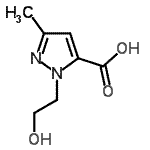 CAS#: 328071-25-6, 1-(2-Hydroxyethyl)-3-Methyl-1H-Pyrazole-5-Carboxylic Acid