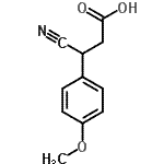 CAS 登录号：32856-74-9， 3-氰基-3-(4-甲氧基苯基)丙酸