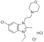 CAS#: 32915-77-8, 5-Chloro-1-Ethyl-2-Methyl-3-(2-Morpholin-4-Ylethyl)Benzimidazol-1-Ium Chloride Hydrochloride