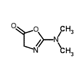 CAS 登录号：329186-78-9， 2-(二甲基氨基)-1,3-恶唑-5(4H)-酮