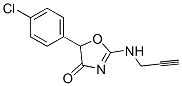 CAS 登录号:32962-47-3, 5-(4-氯苯基)-2-(丙-2-炔基氨基)-1,3-恶唑-4-酮