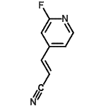 CAS 登录号：329974-14-3， (2E)-3-(2-氟-4-吡啶基)丙烯腈