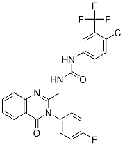 CAS#: 330796-24-2, N-[4-Chloro-3-(Trifluoromethyl)Phenyl]-N'-[[3-(4-Fluorophenyl)-3,4-Dihydro-4-Oxo-2-Quinazolinyl]Methyl]Urea