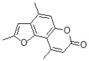 CAS 登录号：33158-05-3， 2,4,9-三甲基吡喃并[6,5-g][1]苯并呋喃-7-酮
