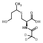 CAS 登录号：33164-64-6， N-(<sup>2</sup>H<sub>3</sub>)乙酰-S-(4-羟基-2-丁烷基)-L-半胱氨酸