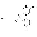 CAS 登录号：331657-28-4， 1-(4-氯-2-硝基苯基)-3-甲基哌嗪盐酸盐(1:1)