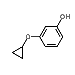 CAS 登录号：331746-00-0， 3-(环丙氧基)苯酚